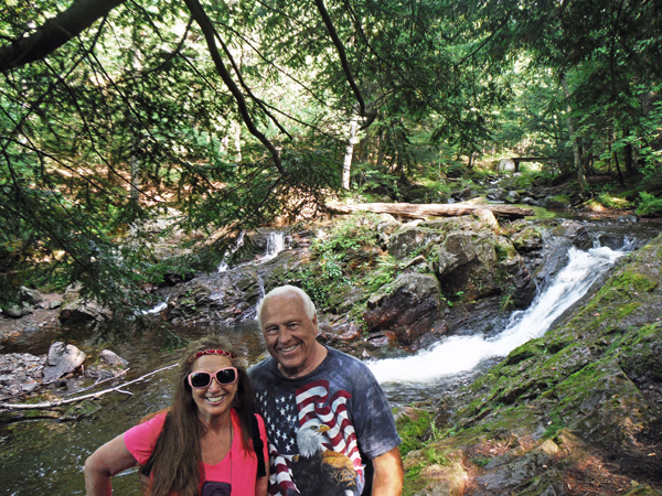 the two RV Gypsies at Overlooked Falls